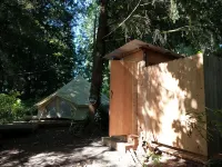 Bainbridge Island Dome Tent on a Farm with a Pool