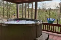 Rustic Cabin with Long Range Mountain Views - Hot Tub - Fire Pit - Mountain View