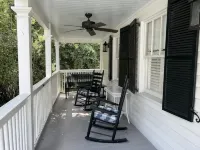 Carriage House under Live Oaks in historic Beaufort SC - balcony