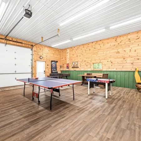 Secluded 4-season cabin w/private waterfront, epic game room & mins from trails