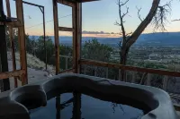 Home on the mesa’s edge the Proverbial Million Dollar View, jacuzzi and orchard