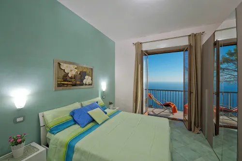 Emerald apartment with stunning panoramic sea view Amalfi Coast - 발코니