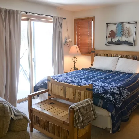 Cozy large studio condo.