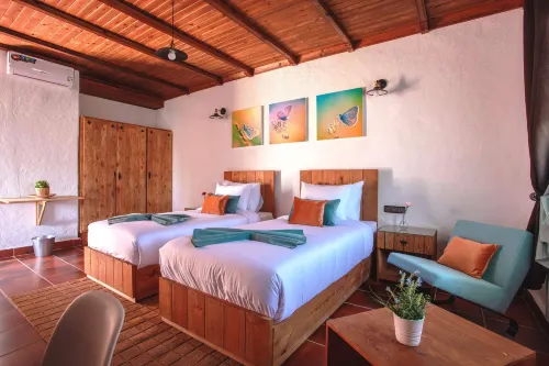 Bungalow Double 8 - El Cortijo Chefchaeun Hotel & Spa - balcón