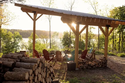 Glamping RV Overlooking Conesus Lake Finger Lakes Region Fire Pit A/C and Pool - Pools