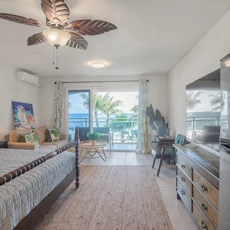 The new Lux Maho Reef Studio is a comfortable, stylish and in the best location!