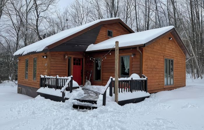 Cozy woodsy family-friendly cabin retreat