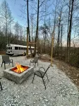 Quaint School Bus with AC near Red River Gorge