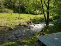 Quaint, peaceful, & creekside!  Alarka Peaceful Creek Cabin - Bryson City - 2-Star
