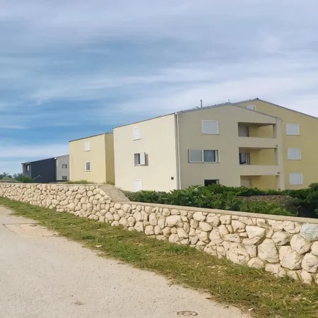 Apartment La Eva Pag - One Bedroom Apartment with Balcony and Sea view