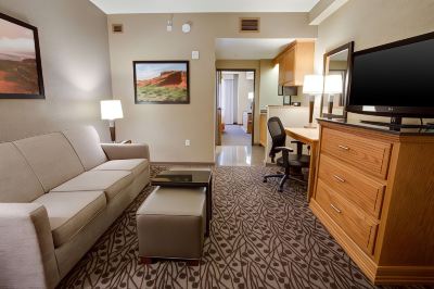 Suite, 2 Queen Beds, Accessible, Refrigerator&Microwave (Sofabed, 2 Rooms, Roll in Shower)