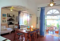 Smart Studio  for 4 people, facing the sea with garden, terrace and pool!