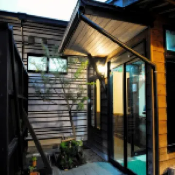 全室半露天付き客室　旅館由布山