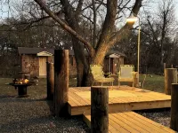 Stay in a Restored 1940s Texaco Station with Spa Bath & Oak Courtyard Hotels in Brown County