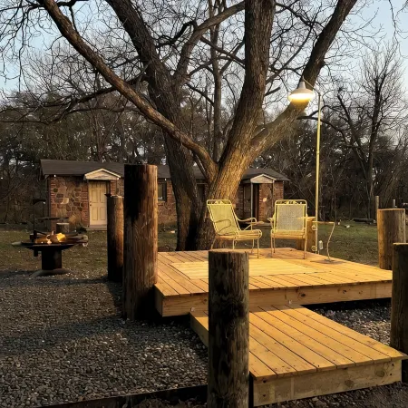 Stay in a Restored 1940s Texaco Station with Spa Bath & Oak Courtyard