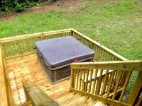 Homey Cozy Dog Friendly Cabin Surrounded by Beautiful Mountain Trees w/Hot Tub+