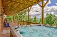Vista Sunrise Mountain View with Hot Tub at Knight Sky Cabin