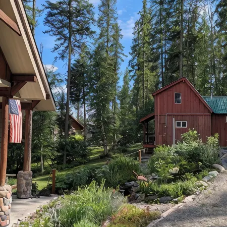 Cozy cabin on a lake just outside of Whitefish