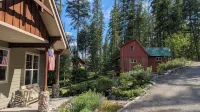 Cozy cabin on a lake just outside of Whitefish