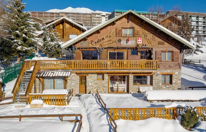 Ground floor studio 24m² - Chalet - Up to 4 people - Very close to the slopes