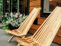 Modern mountain- inspired monoslope home located in the beautiful Northwoods Hotels in Round Lake