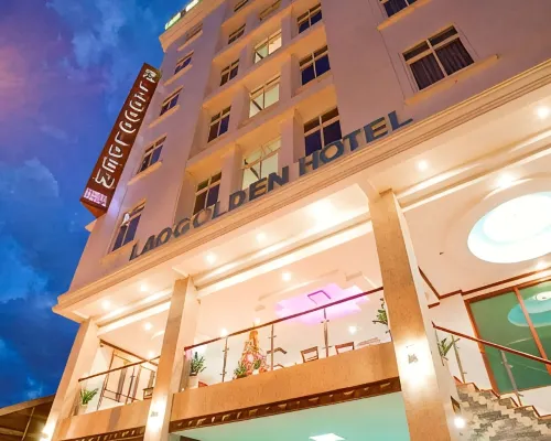 โรงแรมลาวโกลเด้น โรงแรมใกล้หอศิลป์ไอแคท