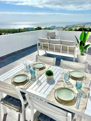 Tenerife South 180 degree sea view terrace & sunset. Fully equipped - 3-نجوم