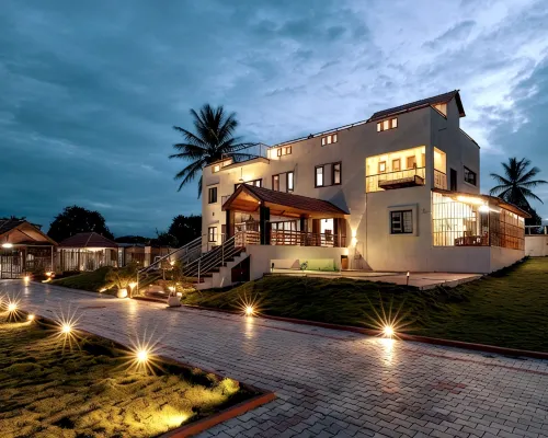 Amara Kosha Lagoon Hosur Private Villa 3BHK+1Dom, 2-20 pax, POOL+JACUZZI+MOVIE ROOMS+FOOD Hotels in Krishnagiri
