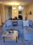 Cozy condo, walking distance to trails, shops, restaurants, fitness center.