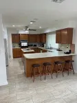beautiful home on a 3 acre lake with security