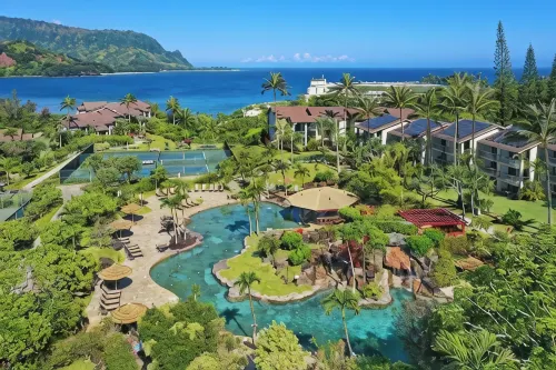 Hanalei Bay Resort 52012 - Newly updated, Bay views, Private walk to beach & AC! - de playa