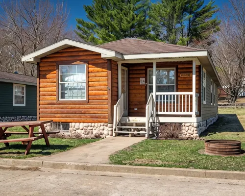 The Deer Cabin at the Riviera Resort in Neillsville, Wisconsin! Hotels in Dewhurst
