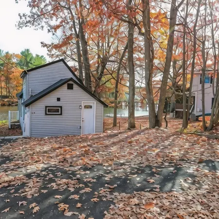 Lakefront; view of ski mountain, firepit, dock, kayaks, paddle board