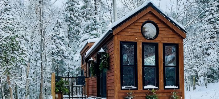 Private Brook-Side Tiny House in the Woods with Gazebo Hôtels à&nbsp;: Saint-Jean