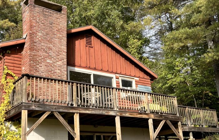 Grandmas Cottage on the River and the Rail Trail in Wolfeboro