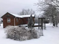 Located Behind a Tree Filled Garden Near Our Horse Barn and Farm Sanctuary. - Chalets