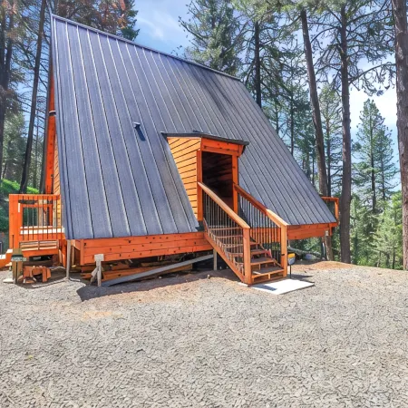 Scenic A-Frame Retreat – Main A-Frame & Cozy Little A-Frame, Borders Public Land