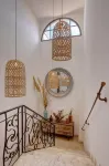 Cozy mezzanine in historic building, comfort assured