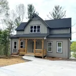 New four bedroom house with private dock on Lake James.