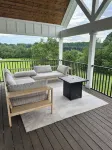 Tim's Ford Lake house in Twin Creeks.  Pool, Lake Balcony, Firepit, Hot Tub - Wifi