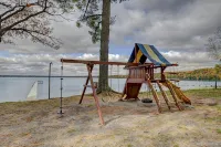Amazing, sleeps 26, covered lakeside, bar, beach, Big St Germain Lake