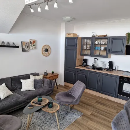 Holiday apartment directly on the beach of the North Sea and still central in Bensersiel