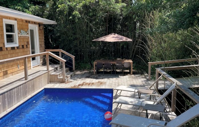 Pristine 7BR 4.5BA house w/ heated Pool at Fire Island Pines 500' to ocean