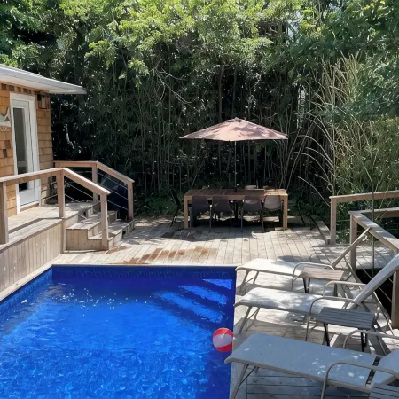 Pristine 7BR 4.5BA house w/ heated Pool at Fire Island Pines 500' to ocean
