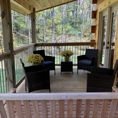 New! Cozy 6 Guest Cabin in Damascus, VA---Close  to Creeper Trial! Pet Friendly