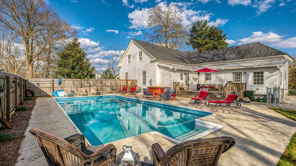 Walk Downtown! Large Pool, Hot tub, Fire pit, Close to EVERYTHING!