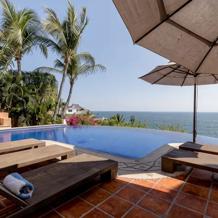 Luxurious Oceanfront Villa - Steps from Manzanillo Beach - Best View in Puerto