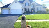 Entire lower level in a private home with walkout fenced yard.
