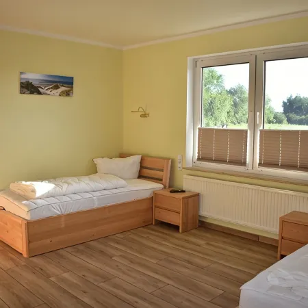 Haus zum Strand "Perle" in beautiful nature close to the Baltic Sea in Barendorf