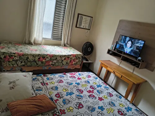 Next to the sea with air conditioning and Wi-Fi Enseada Guarujá(Tortuga)shops on the doorstep!Secure - 公寓